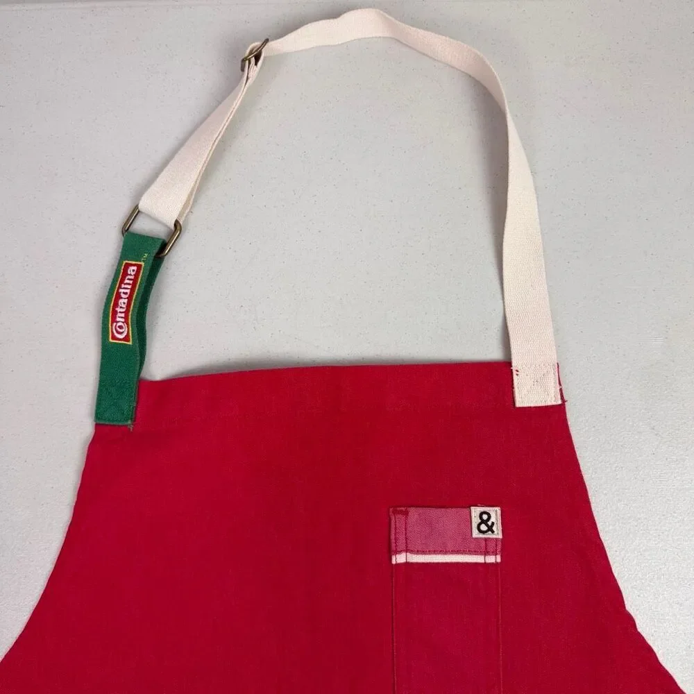 Hedley & Bennett Special Contadina Apron Red Green